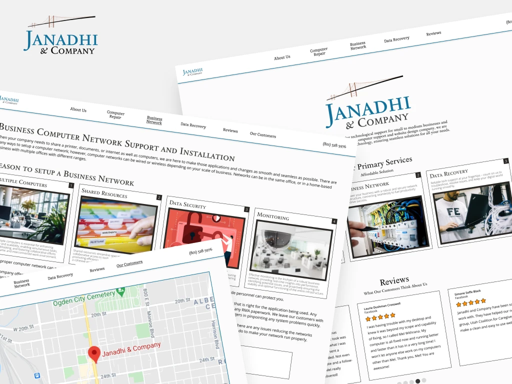project: janadhi web design